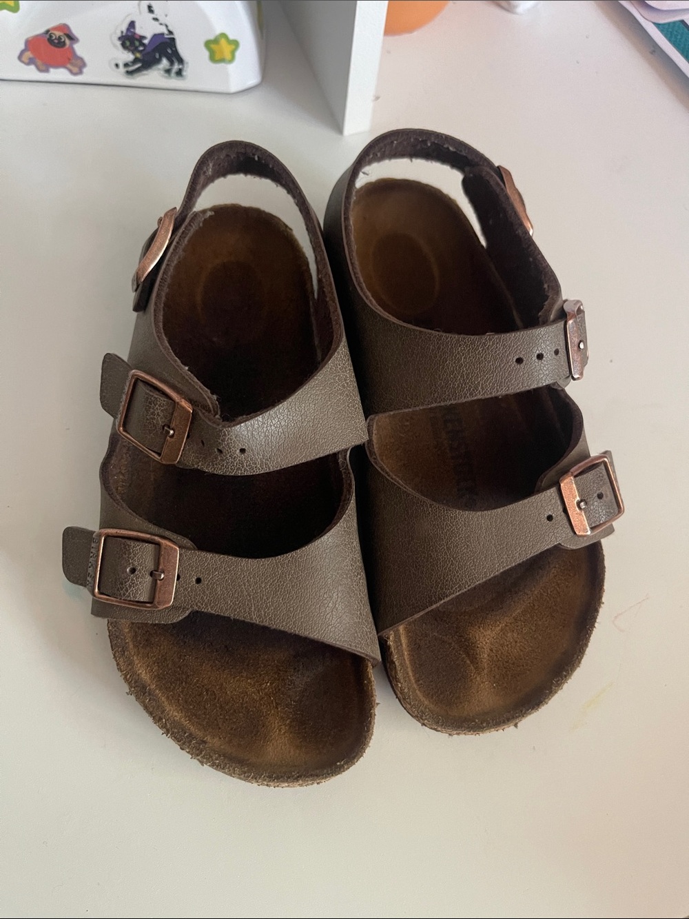 Birkenstock roma Kids Brown Buckle Strap Sandals - Comfortable Everyday Footwear